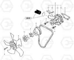 24102 Water pump EC25 TYPE 281, Volvo Construction Equipment