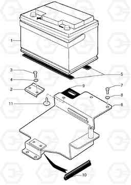 92265 Battery EC15 TYPE 265 XR, Volvo Construction Equipment