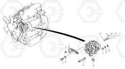 34542 Alternator installation EC20B TYPE 272 XT/XTV, Volvo Construction Equipment