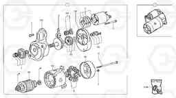 34820 Starter motor EC20B TYPE 272 XT/XTV, Volvo Construction Equipment