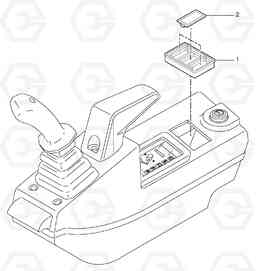 40049 Operator's station : instrument panel ( right ) EC20B TYPE 272 XT/XTV, Volvo Construction Equipment