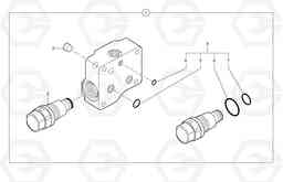 11851 Balancing valve ( travelling ) EC45 TYPE 284, Volvo Construction Equipment