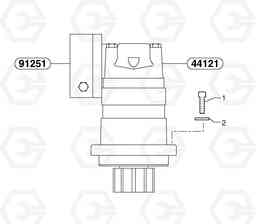 5806 Slewing gear motor installation EC15 TYPE 261 XT/XTV, Volvo Construction Equipment