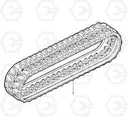 5820 Rubber tracks EC15 TYPE 261 XT/XTV, Volvo Construction Equipment