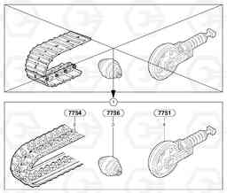 31638 Rubber track kit EC20B TYPE 272 XT/XTV, Volvo Construction Equipment