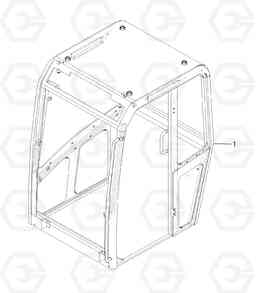 5837 Cab : framework EC15 TYPE 261 XT/XTV, Volvo Construction Equipment