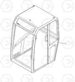 5838 Cab : framework EC15 TYPE 261 XT/XTV, Volvo Construction Equipment