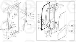 5920 Cab : door EC15 TYPE 265 XR, Volvo Construction Equipment