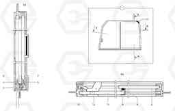 43089 Cab : sliding window ( right ) EC15 TYPE 265 XR, Volvo Construction Equipment