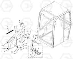 34448 Cab : console EC15B TYPE 272 XR, Volvo Construction Equipment