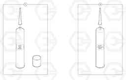 5899 Glue Kit for cab EC15 TYPE 261 XT/XTV, Volvo Construction Equipment
