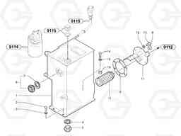 103474 Hydraulic tank EC15 TYPE 261 XT/XTV, Volvo Construction Equipment