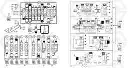 104897 Control valve : 8 spools EC15 TYPE 265 XR, Volvo Construction Equipment