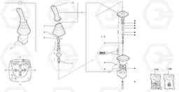 5596 Control lever : dipper arm / slewing ( left ) EC15 TYPE 265 XR, Volvo Construction Equipment
