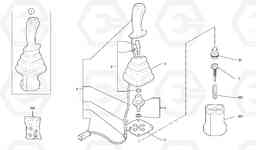 8200 Control lever : boom / bucket ( right ) EC20 TYPE 263 XT/XTV, Volvo Construction Equipment