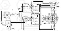 97466 Hydraulic circuit ( low pressure ) EC45 TYPE 284, Volvo Construction Equipment