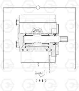 2645 Hydraulic pump EC35 TYPE 283, Volvo Construction Equipment