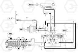 92203 Hydr. circuit. ( boom slewing / offset ) EC20 TYPE 263 XT/XTV, Volvo Construction Equipment