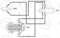 41608 Hydr. circuit. ( dozer blade ) EC15B TYPE 272 XR, Volvo Construction Equipment