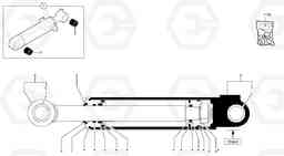 35527 Dozer blade cylinder EC20B TYPE 272 XT/XTV, Volvo Construction Equipment