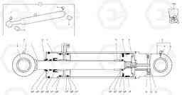 7302 Boom offset cylinder EC45 TYPE 284, Volvo Construction Equipment