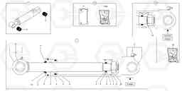 8962 Dipper arm cylinder EC15 TYPE 261 XT/XTV, Volvo Construction Equipment