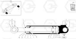 35536 Dipper arm cylinder EC20B TYPE 272 XT/XTV, Volvo Construction Equipment