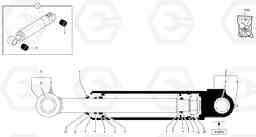 81153 Bucket cylinder EC15B TYPE 272 XR, Volvo Construction Equipment