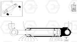 35541 Bucket cylinder EC20B TYPE 272 XT/XTV, Volvo Construction Equipment