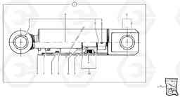 38659 Telescopic arm cylinder EC15B TYPE 272 XT/XTV, Volvo Construction Equipment