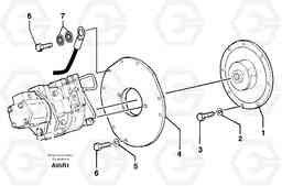 55284 Engine coupling / hydraulic pump EC50 TYPE 247, Volvo Construction Equipment