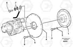 55286 Engine coupling / hydraulic pump EW50 TYPE 256, Volvo Construction Equipment