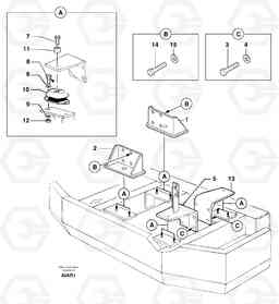 6195 Engine mounts EC50VV TYPE 247, Volvo Construction Equipment