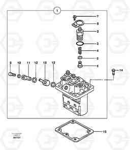 25348 Injection pump EC14 TYPE 246, 271, Volvo Construction Equipment