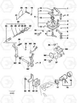 104418 Engine injection pump control EC14 TYPE 246, 271, Volvo Construction Equipment