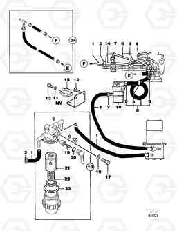 25347 Fuel circuit EC14 TYPE 246, 271, Volvo Construction Equipment