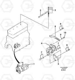 3253 Alternator / starter motor EC70VV TYPE 233, Volvo Construction Equipment
