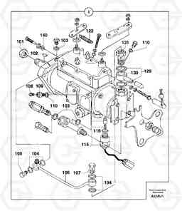 14481 Injection pump EW70VV TYPE 262, Volvo Construction Equipment