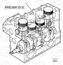 9274 Short engine EC50 TYPE 247, Volvo Construction Equipment