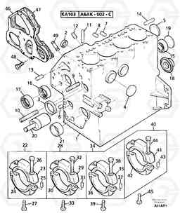 14538 Cylinder block EC50 TYPE 247, Volvo Construction Equipment