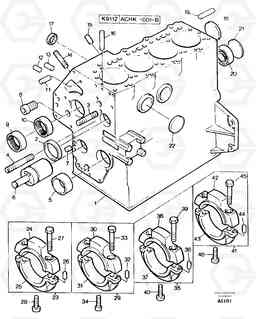 14537 Cylinder block EC50 TYPE 247, Volvo Construction Equipment