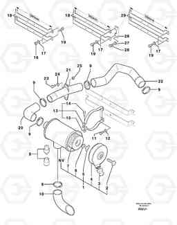 3250 Air filter EC70VV TYPE 233, Volvo Construction Equipment