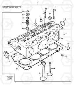 12875 Cylinder head EC50 TYPE 247, Volvo Construction Equipment