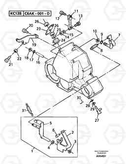 9694 Engine injection pump control EW50 TYPE 256, Volvo Construction Equipment