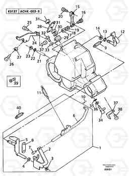 9690 Engine injection pump control EW50 TYPE 256, Volvo Construction Equipment