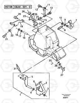 9700 Engine injection pump control EW50VV TYPE 256, Volvo Construction Equipment