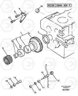 11486 Lubrication oil pump and discharge valve EW50 TYPE 256, Volvo Construction Equipment