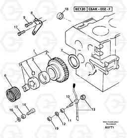 24728 Lubrication oil pump and discharge valve EW50VV TYPE 256, Volvo Construction Equipment