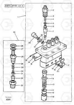 6421 Injection pump / injector EC50VV TYPE 247, Volvo Construction Equipment