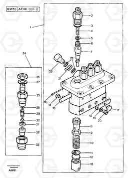 11494 Injection pump / injector EW50 TYPE 256, Volvo Construction Equipment